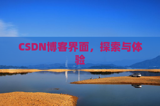 CSDN博客界面，探索与体验